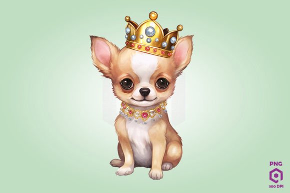 Chihuahua Dog Wearing Crown – A Designer’s Take