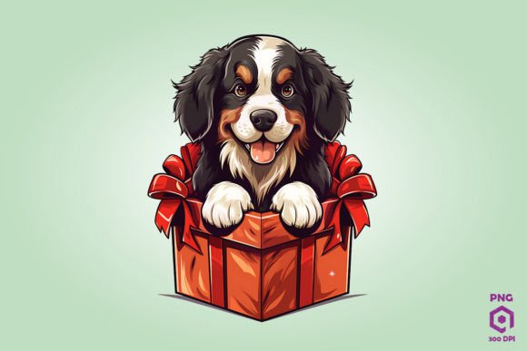 Christmas Bernese Mountain Dog Gift Box Design Review
