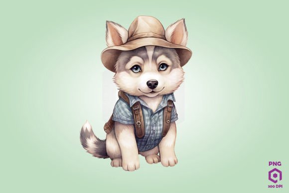 Farmer Siberian Husky Dog Clipart Review