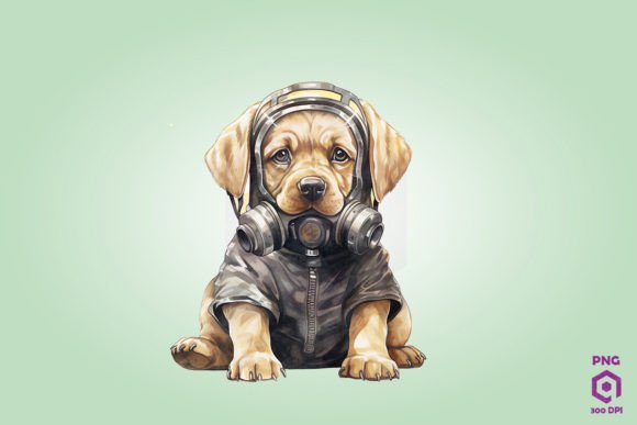 Labrador Retriever Dog Wearing Gas Mask Review