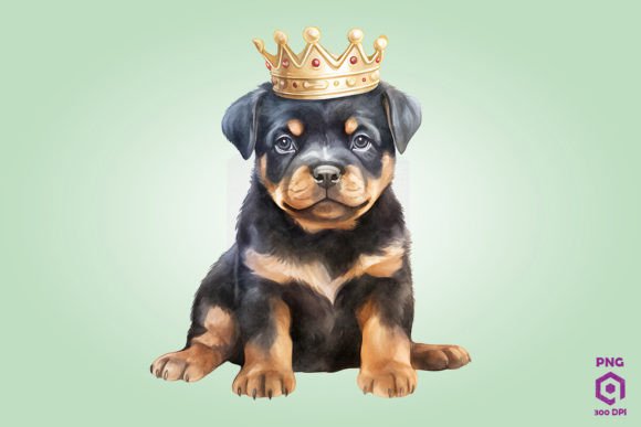 Rottweiler Dog Wearing Crown: A Designer's Embroidery Review